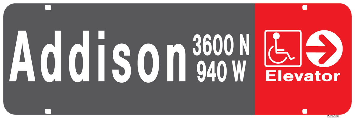 Chicago Cubs Rico Addison Street Sign